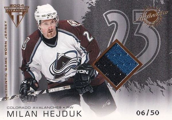 jersey karta MILAN HEJDUK 03-04 Titanium Hobby Number Parallel /50